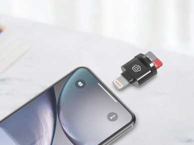 Leitor de cart�es SD Techancy, adaptador Micro SD para Lightning, KK2108, compat�vel com iPad e iPho