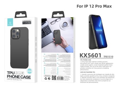 Capa nova para telemóvel em TPU da Techancy, em preto, KX5601, com proteção para a lente da câmara, Capa nova para telemóvel em TPU da Techancy, em preto, KX5601, com proteção para a lente da câmara,