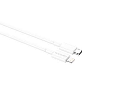 Cable de datos Techancy blanco de 20 W TB1666, compatible con iPhone 7 hasta 14, carga rápida P