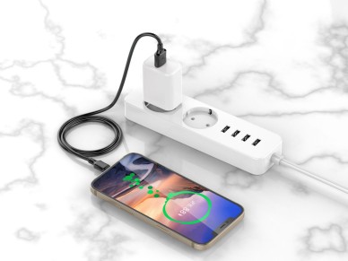 Techancy Charging Cable 3m USB-Micro Black TB1708, 2.4A Fast Charging, Long Range Charging 3m