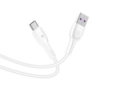 Techancy Cabo De Dados De Carregamento Super-R�pido 6A Branco TB1729, Porta Usb-Tipo-C, 1 M De Compr