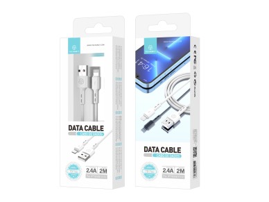 Cable de datos Techancy de 2 m TB1766, 2,4 A para carga IP8/X/11-14, uso a larga distancia, más