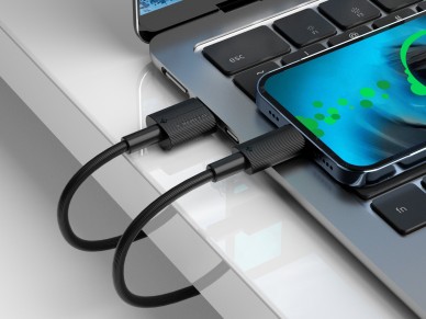 Techancy Cabo De Dados Usb Tipo C Preto TB1768, Comprimento 1m Suporta Corrente 3A E Transfer�ncia D