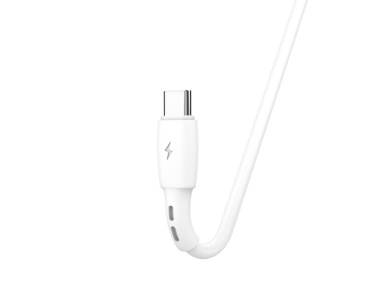 Techancy Cabo De Dados Usb- Tipo C Branco TB1778, Carregamento 2,4A, 30cm Adequado Para Utiliza��o C