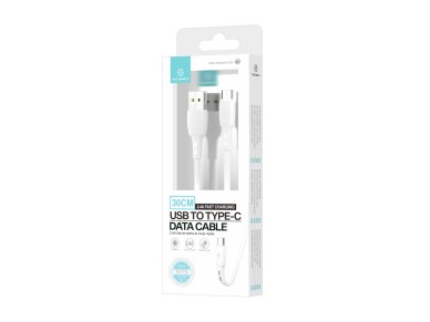 Techancy Cabo De Dados Usb- Tipo C Branco TB1778, Carregamento 2,4A, 30cm Adequado Para Utiliza��o C