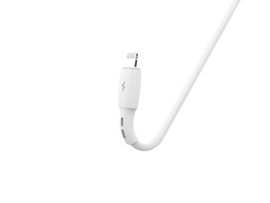Techancy USB C to Lightning Data Cable White TB1778, PD30W Charging, 30cm Suitable for Use with Powe