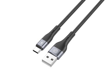 Cabo De Dados Usb Tipo C Preto TB1779, Carregamento R�pido De 3,1 A, Suporta Transfer�ncia De Dados 