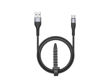 Cabo De Dados Usb Tipo C Preto TB1779, Carregamento R�pido De 3,1 A, Suporta Transfer�ncia De Dados 