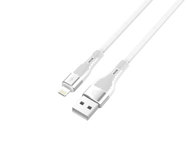 Techancy Cabo De Dados Usb Lightning Branco TB1779, Carregamento R�pido De 3,1 A, Suporte Para Trans