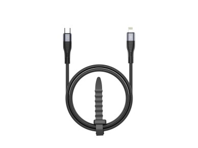 Techancy Cabo de carregamento r�pido PD USB C para Lightning Preto TB1779, carregamento r�pido de 30