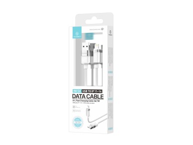 Techancy Cabo De Dados Ip 11-14/Usb 1m/3A Branco TB1780, Compatível Com Iphone/Ipad Carregamento Ráp Techancy Cabo De Dados Ip 11-14/Usb 1m/3A Branco TB1780, Compatível Com Iphone/Ipad Carregamento Ráp