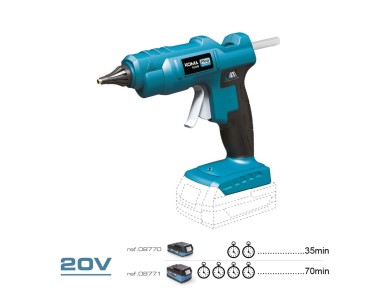 Pistola termofus�vel 20 v barra de silicone �11 mm