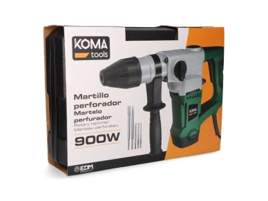 Martelo percutor com caixa, 900 w