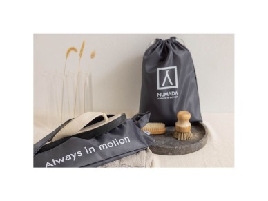 Organizador de malas cinza escuro. 8 pe�as