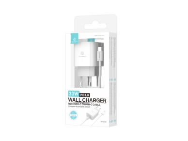 Techancy Carregador de 33 W, TA2814, com cabo USB-C para Type-C de 1 m/60 W PD de carregamento r�pid