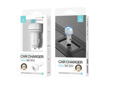 Techancy Carregador De Autom�vel 38w  TC6416, Carregamento R�pido Pd3.0+Qc3.0, Compat�vel Com Cami�e