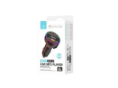 Reproductor MP3 para coche Techancy TE0874, PD30W+QC3.0, luz de 7 colores, FM 87,5-108 MHz, disco U,