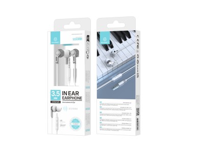 Techancy 1.2m White 3.5mm In-Ear Headphones TD8087, Stereo Surround Sound, Premium Experience. Techancy 1.2m White 3.5mm In-Ear Headphones TD8087, Stereo Surround Sound, Premium Experience.