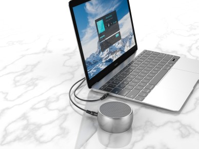 Techancy Cabo De �udio De 3,5 Mm Preto  TL7274, 1 Metro, Para Colunas, Computadores, Autom�veis, Aus