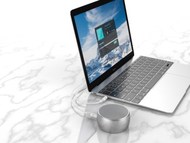 Techancy Cabo De �udio De 3,5 Mm Branco  TL7274, 1 Metro, Para Colunas, Computadores, Autom�veis, Au