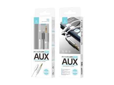 Cable de audio Techancy , conector Lightning a 3,5 mm TL7327, 1 m, se conecta al coche, auriculares,