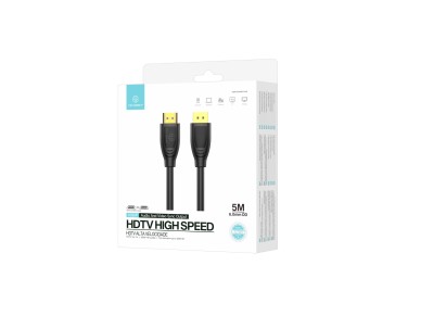 Techancy High Speed HDTV Cable TL7265.5m, 1080p HD Screen for Televisions, Computers, Projectors and