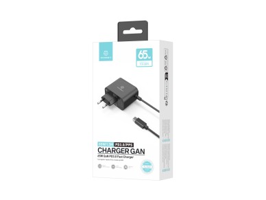 Techancy 65W GaN USB-C Fast Charger TL7347, Small and Portable, Compatible with Multiple Devices