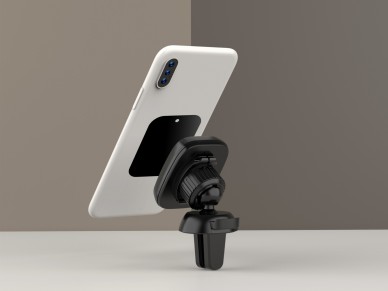 Techancy Adesivo Met�lico Para Telem�veis Ti2216 Preto Para Suportes Magn�ticos De Telem�veis E Capa