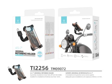Soporte universal para teléfono móvil Techancy Ti2256 para motocicleta (4,5-7 pulgadas), f
