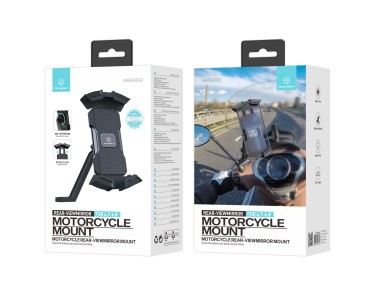 Soporte para teléfono para motocicleta Techancy Ti2303, de 4,7 a 6,8 pulgadas, para espejo retr