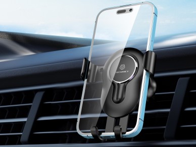 Techancy Car Phone Holder TI2319, Auto Grip Phone Holder for 4.7 - 7.2 - Inch Cell Phones, Black