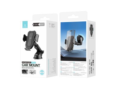 Techancy suporte de telemovel para carro TI2340 Base de suc��o Compativel com 4.5-7.2 pol Preto