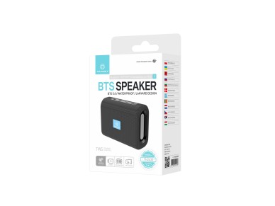 Minialtavoz inalámbrico Techancy TH2630 negro, batería integrada, Bluetooth 5.0, compatibl