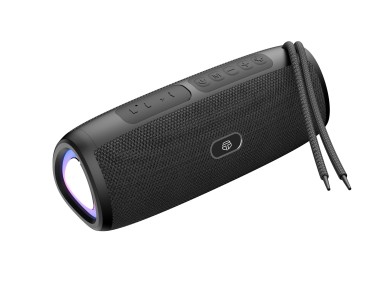 Techancy Altifalante Sem Fios Bluetooth Vers�o 5.3TH2633, Suporte TWS/TF/AUX, Luz Ambiente Led Rgb D