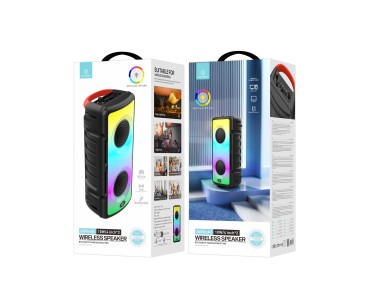 Techancy TH2636 Wireless Bluetooth Speaker, 2*4 Inch Speaker, TWS Stereo Sound, Led Light Rhythms, Techancy TH2636 Wireless Bluetooth Speaker, 2*4 Inch Speaker, TWS Stereo Sound, Led Light Rhythms,