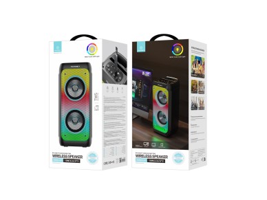 Techancy Altifalante Bluetooth Sem Fios  TH2637, Altifalante De 2*4 Polegadas, Som Est�reo Tws, Ritm