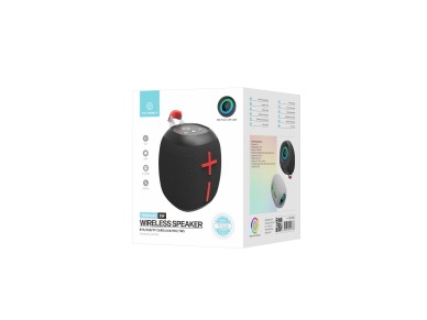 Techancy Altifalante Sem Fios Bluetooth Vers�o 5.3 TH2638, Suporte TWS/TF/AUX, Luz Ambiente Led Rgb 
