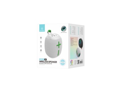 Techancy Altifalante Sem Fios Bluetooth Vers�o 5.3 TH2638, Suporte TWS/TF/AUX, Luz Ambiente Led Rgb 