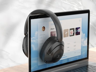 Techancy Auscultadores Sem Fios TH5214, Reprodu��o De M�sica 12h, Efeito Est�reo, Design Dobr�vel, C