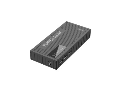 Techancy 5000mah Power Bank Black TF2780，Fast Charging 2A, 3 Usb Outputs For Cell Phone/Table