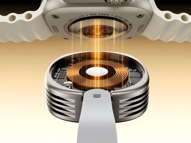 Cargador inalámbrico Techancy iWatch TF2800 de 2,5 W, imán potente, USB-C/Lightning, compa