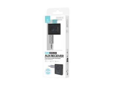 Techancy Receptor AUX Sem Fios TQ5908 Bluetooth 5.3, Audio Carro, Som Casa, Auriculares, Compacto e 