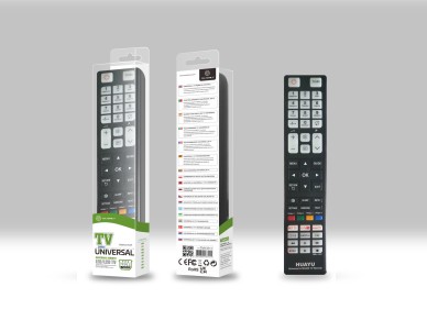 Techancy Universal TV Remote Control TU2411, Compatible with Many TV Brands, Simple Adaptation Conne