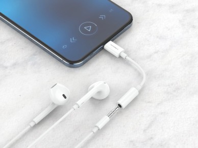 Convertidor de audio Techancy TV3754, Plug and Play, compatible con IP8/X/11-/14, auriculares est