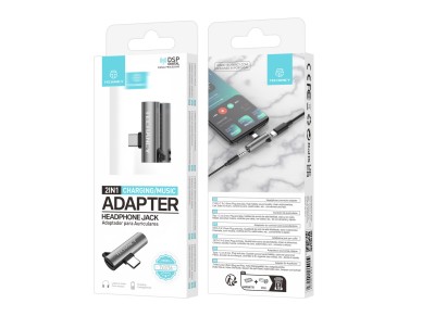 Adaptador tipo C Techancy TV3756, tipo C a 3,5 mm, música y carga 2 en 1, compatible con se