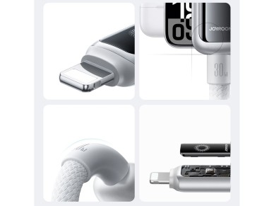 Joyroom S-A55 StarFlight 30W USB-C - Lightning cable 1.2m - white