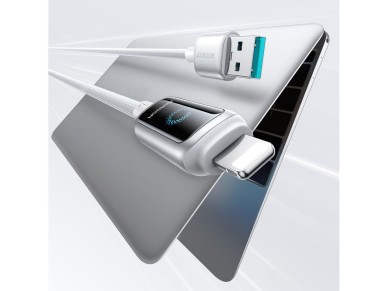 Cable USB-A Joyroom S-A55 StarFlight 3A - Lightning de 1,2 m - blanco