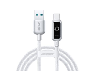 Cabo USB-A para USB-C Joyroom S-A55 StarFlight 66W de 1,2 m - Branco