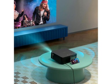 Yaber K2s LCD FullHD 1080p Multimedia Projector with JBL Speakers - Black