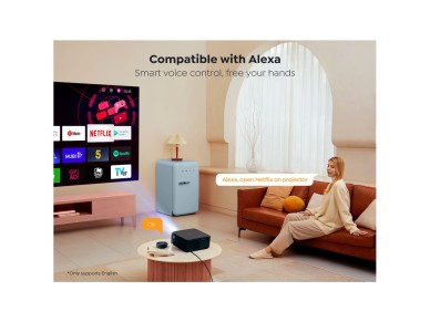 Yaber K2s LCD FullHD 1080p Multimedia Projector with JBL Speakers - Black